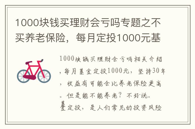 1000块钱买理财会亏吗专题之不买养老保险，每月定投1000元基金，坚持30年能养老吗？