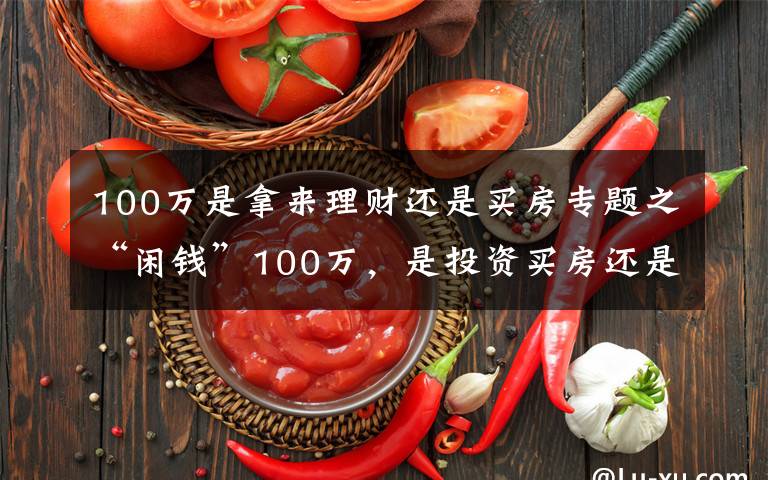 100万是拿来理财还是买房专题之“闲钱”100万，是投资买房还是继续存钱，“答案”来了