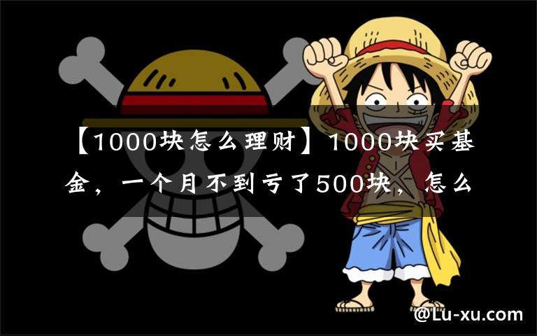 【1000块怎么理财】1000块买基金，一个月不到亏了500块，怎么办？