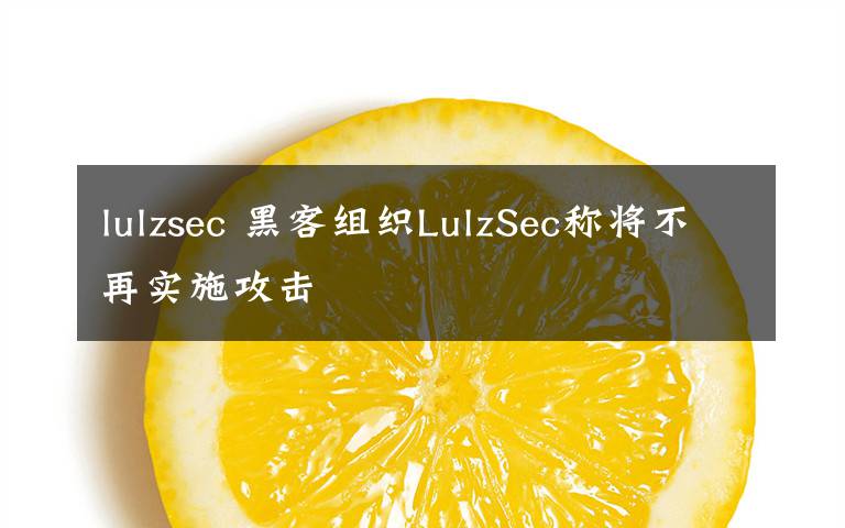 lulzsec 黑客组织LulzSec称将不再实施攻击