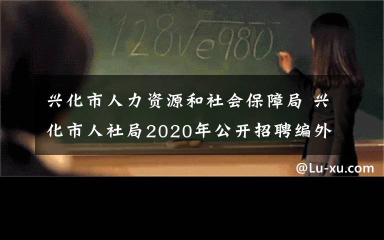 兴化市人力资源和社会保障局 兴化市人社局2020年公开招聘编外合同制工作人员公告