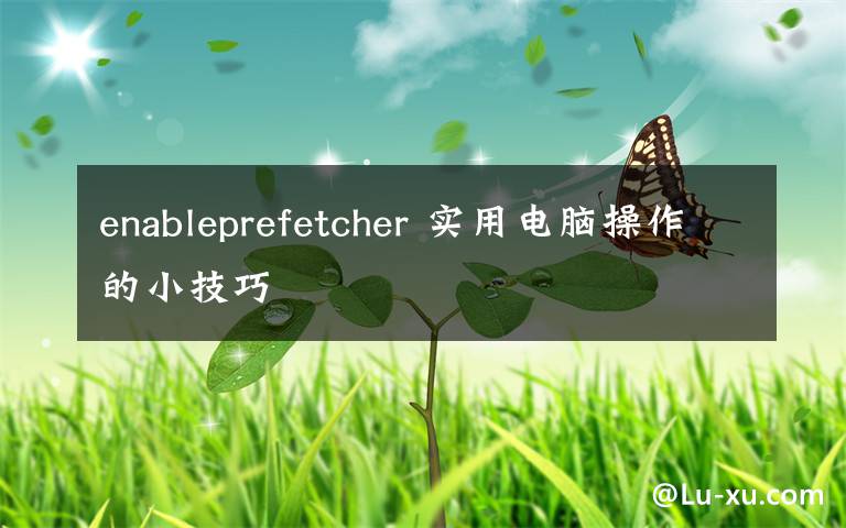 enableprefetcher 实用电脑操作的小技巧