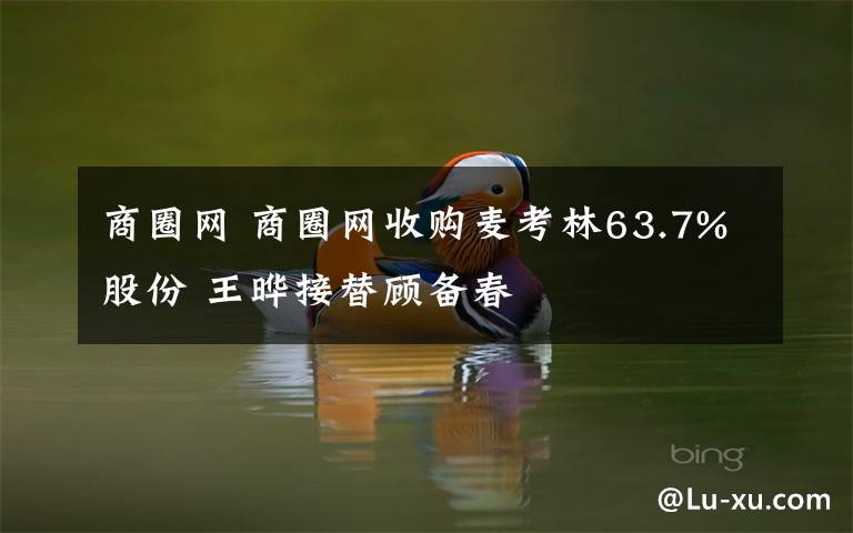 商圈网 商圈网收购麦考林63.7%股份 王晔接替顾备春