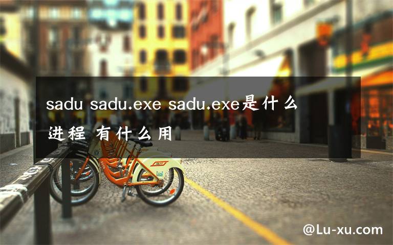 sadu sadu.exe sadu.exe是什么进程 有什么用