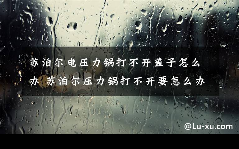 苏泊尔电压力锅打不开盖子怎么办 苏泊尔压力锅打不开要怎么办？苏泊尔压力锅打不开解决方法