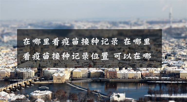 在哪里看疫苗接种记录 在哪里看疫苗接种记录位置 可以在哪里查看疫苗接种记录
