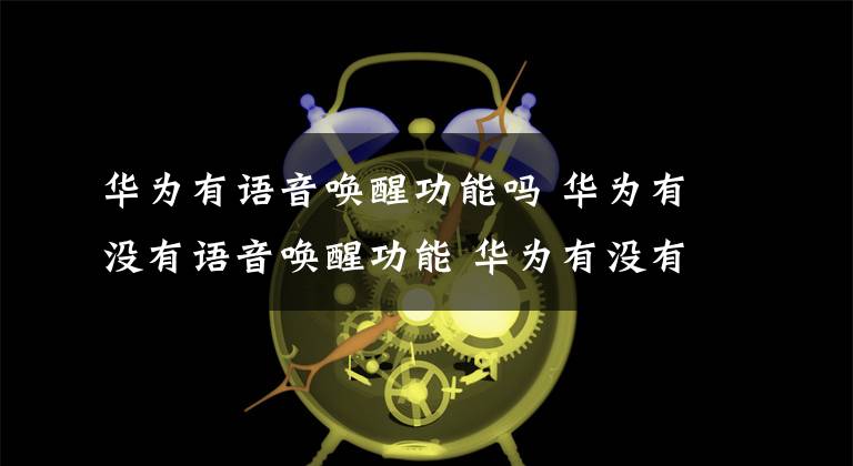 华为有语音唤醒功能吗 华为有没有语音唤醒功能 华为有没有语音唤醒功能