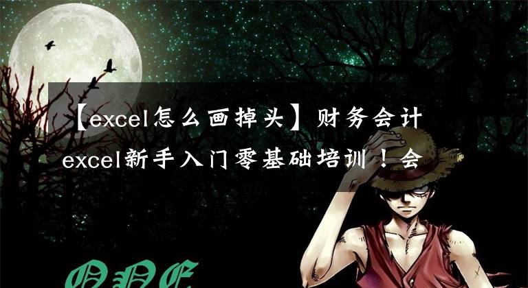【excel怎么画掉头】财务会计excel新手入门零基础培训！会计小白一定要看！