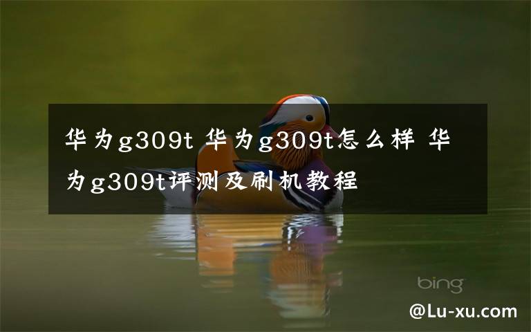 华为g309t 华为g309t怎么样 华为g309t评测及刷机教程