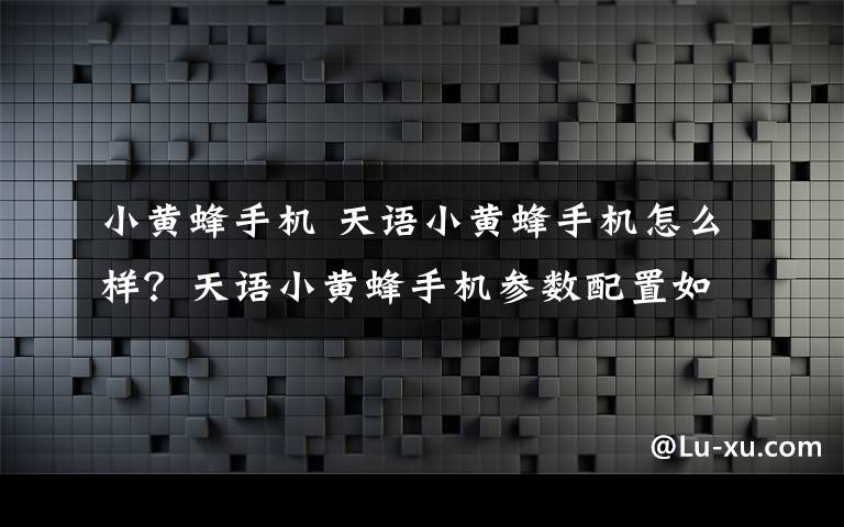 小黄蜂手机 天语小黄蜂手机怎么样？天语小黄蜂手机参数配置如何