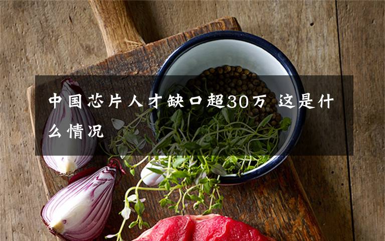 中国芯片人才缺口超30万 这是什么情况