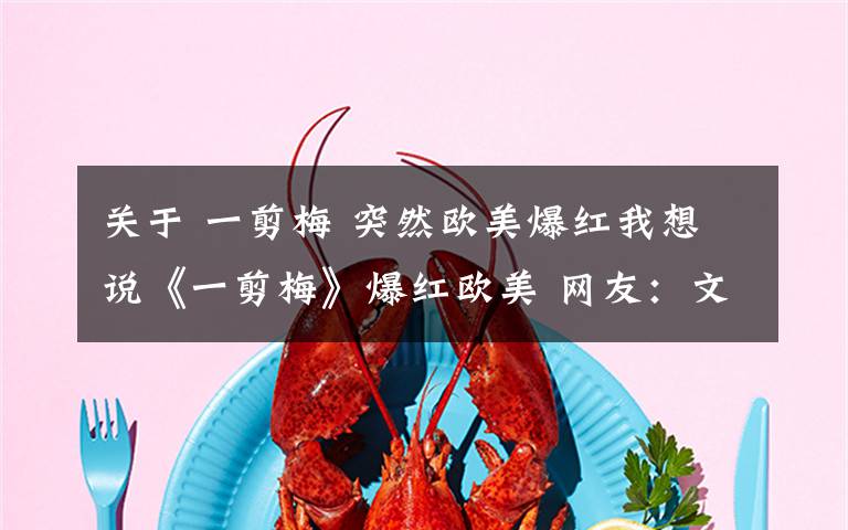关于 一剪梅 突然欧美爆红我想说《一剪梅》爆红欧美 网友：文化输出还靠65岁的费玉清