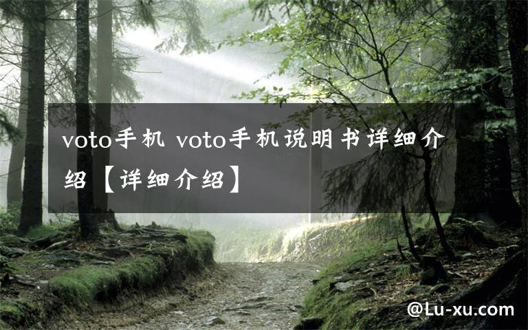 voto手机 voto手机说明书详细介绍【详细介绍】