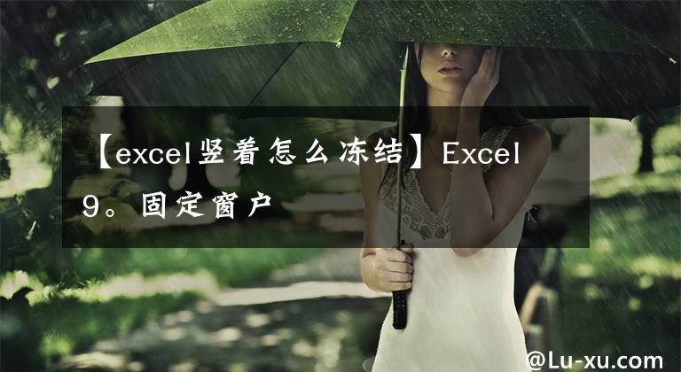 【excel竖着怎么冻结】Excel9。固定窗户
