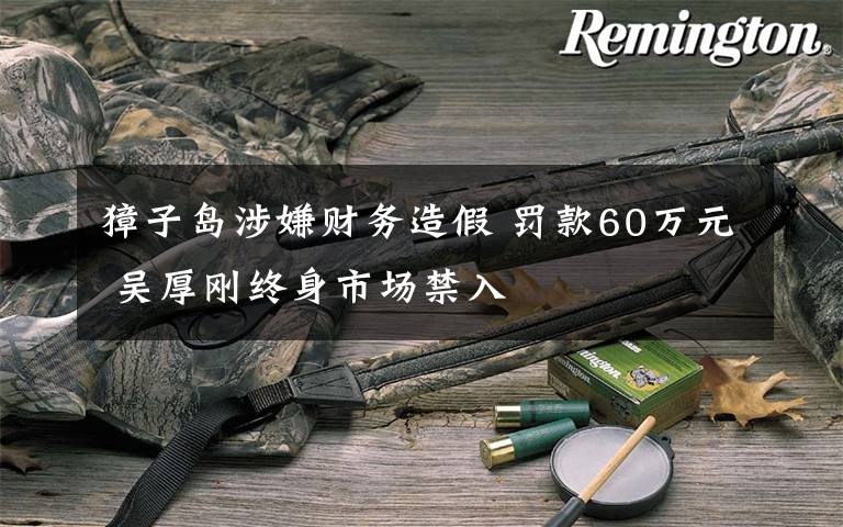 獐子岛涉嫌财务造假 罚款60万元 吴厚刚终身市场禁入