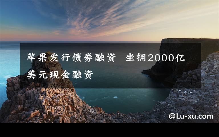 苹果发行债券融资  坐拥2000亿美元现金融资