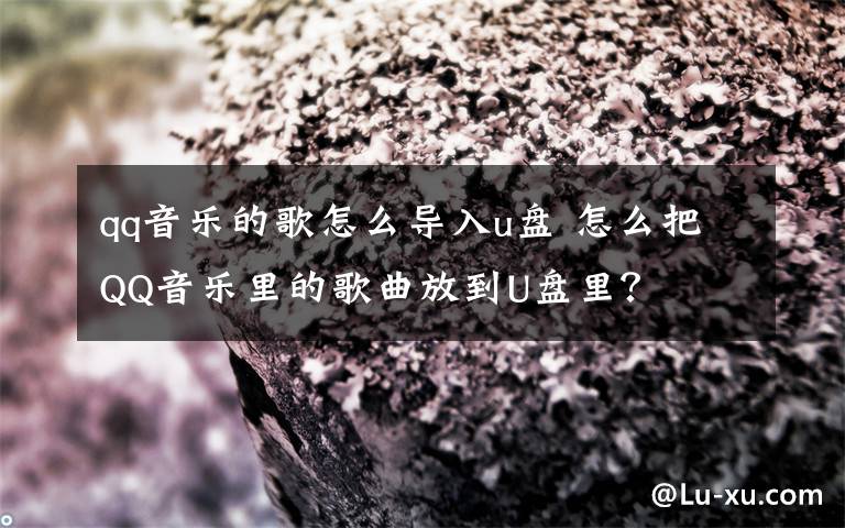 qq音乐的歌怎么导入u盘 怎么把QQ音乐里的歌曲放到U盘里？