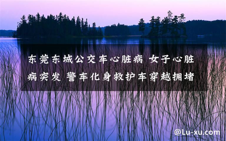 东莞东城公交车心脏病 女子心脏病突发 警车化身救护车穿越拥堵救人