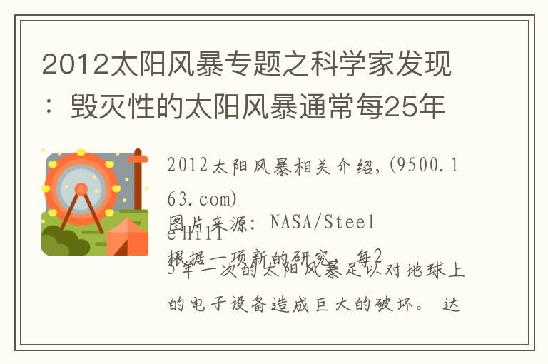 2012太阳风暴专题之科学家发现：毁灭性的太阳风暴通常每25年左右袭击地球一次
