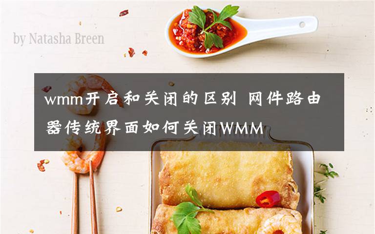 wmm开启和关闭的区别 网件路由器传统界面如何关闭WMM