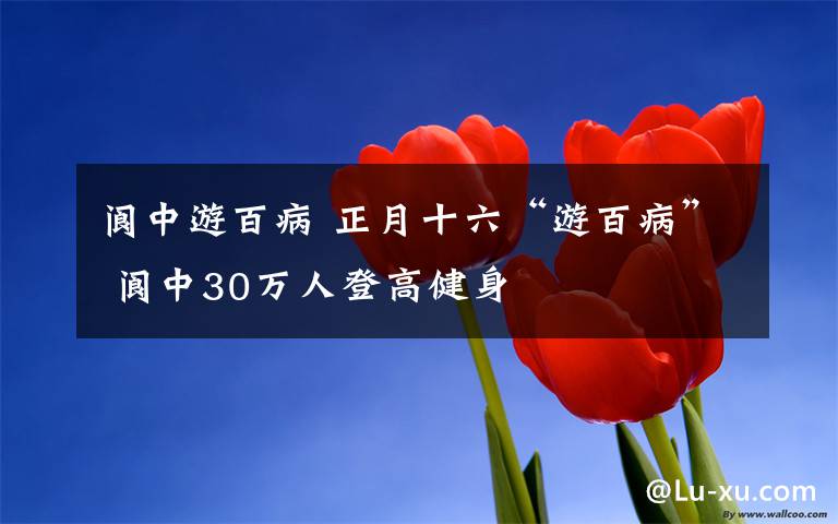 阆中游百病 正月十六“游百病” 阆中30万人登高健身