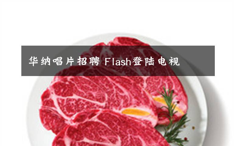 华纳唱片招聘 Flash登陆电视