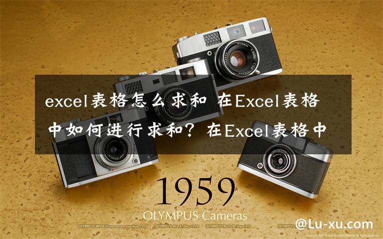 excel表格怎么求和 在Excel表格中如何进行求和？在Excel表格中进行求和方法