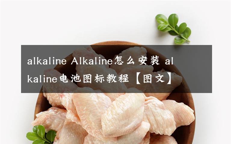 alkaline Alkaline怎么安装 alkaline电池图标教程【图文】