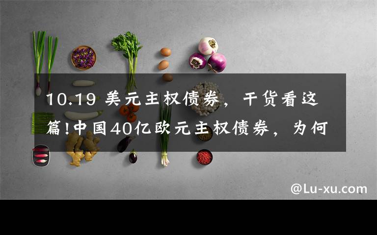 10.19 美元主权债券，干货看这篇!中国40亿欧元主权债券，为何受热捧？