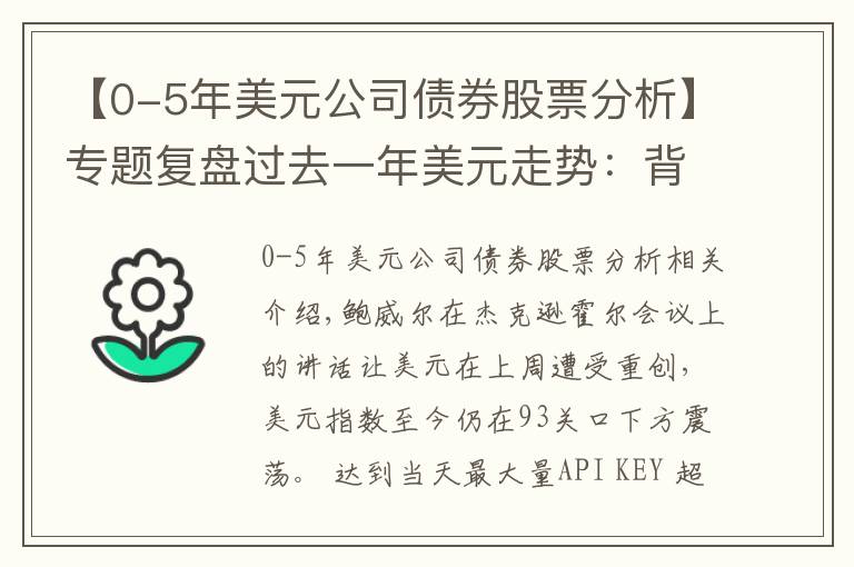 【0-5年美元公司债券股票分析】专题复盘过去一年美元走势：背后是什么力量驱动？