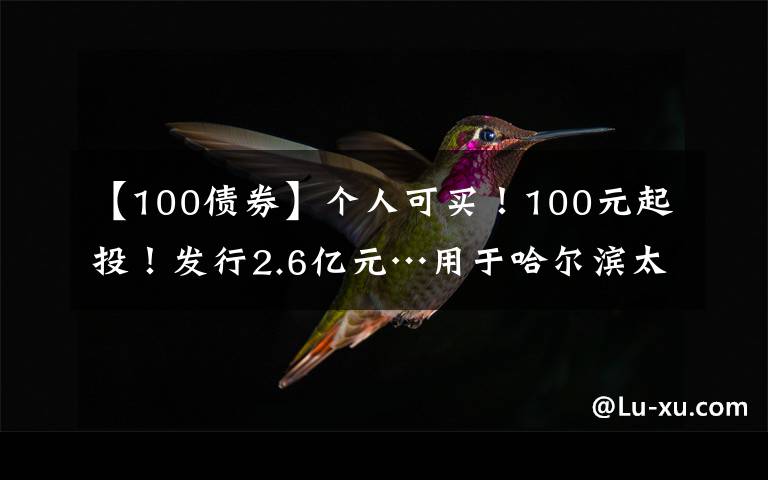 【100债券】个人可买！100元起投！发行2.6亿元…用于哈尔滨太平国际机场↘