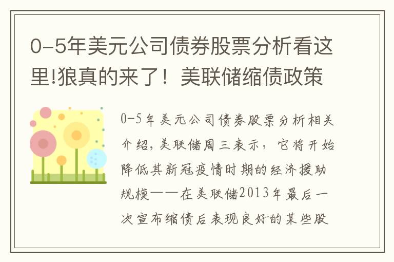 0-5年美元公司债券股票分析看这里!狼真的来了！美联储缩债政策前这些股票有最好的历史记录