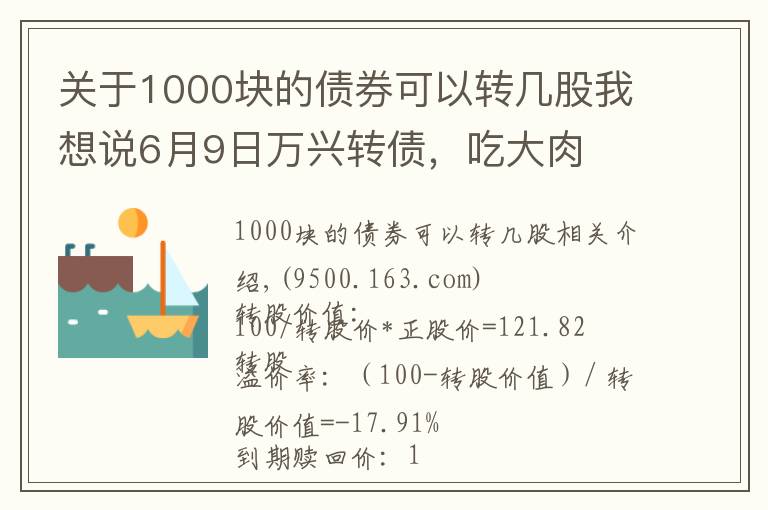 关于1000块的债券可以转几股我想说6月9日万兴转债，吃大肉