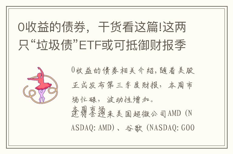 0收益的债券，干货看这篇!这两只“垃圾债”ETF或可抵御财报季波动风险