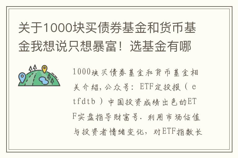 关于1000块买债券基金和货币基金我想说只想暴富！选基金有哪些好办法？除了定投，投资基金有哪些技巧？