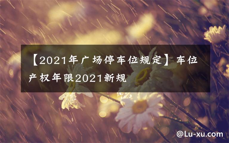 【2021年广场停车位规定】车位产权年限2021新规