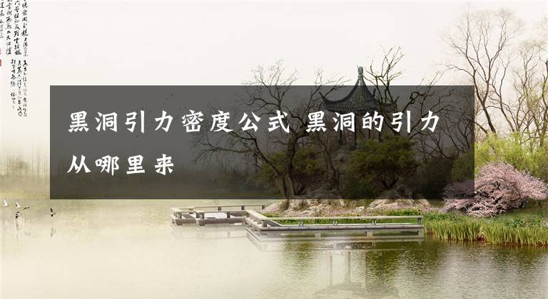 黑洞引力密度公式 黑洞的引力从哪里来