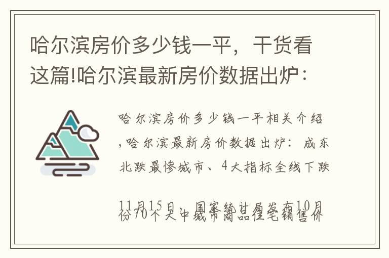 哈尔滨房价多少钱一平，干货看这篇!哈尔滨最新房价数据出炉：全国楼市东北最冷，东北哈尔滨最冷