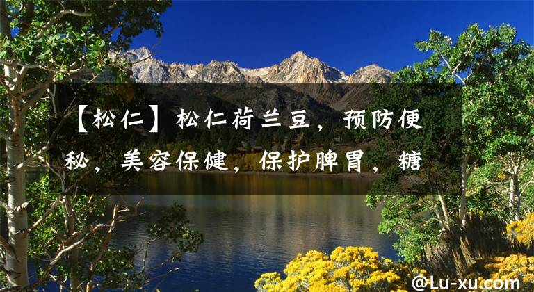 【松仁】松仁荷兰豆，预防便秘，美容保健，保护脾胃，糖尿病者的辅助食品