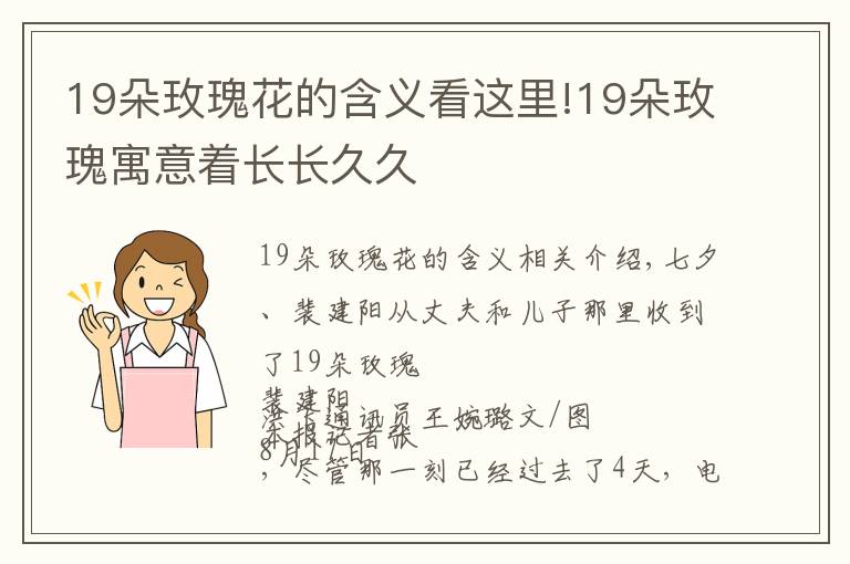 19朵玫瑰花的含义看这里!19朵玫瑰寓意着长长久久