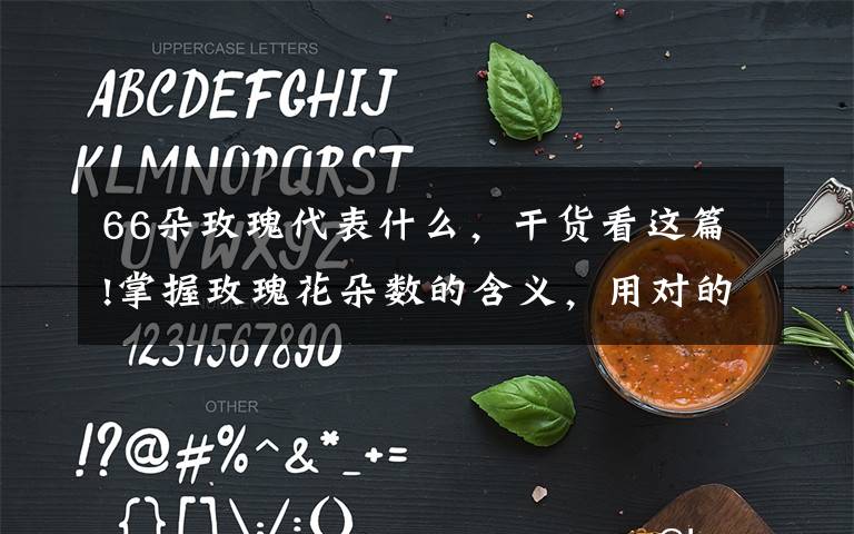 66朵玫瑰代表什么，干货看这篇!掌握玫瑰花朵数的含义，用对的朵数送对的人！