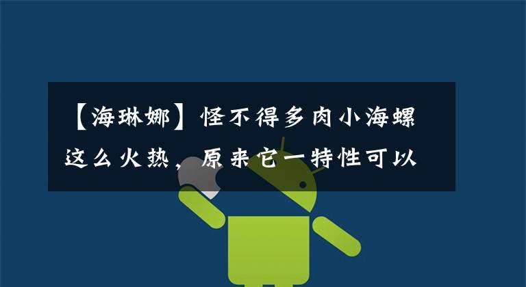 【海琳娜】怪不得多肉小海螺这么火热，原来它一特性可以帮海琳娜打翻身仗