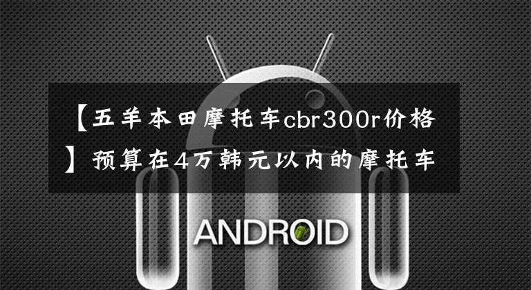 【五羊本田摩托车cbr300r价格】预算在4万韩元以内的摩托车