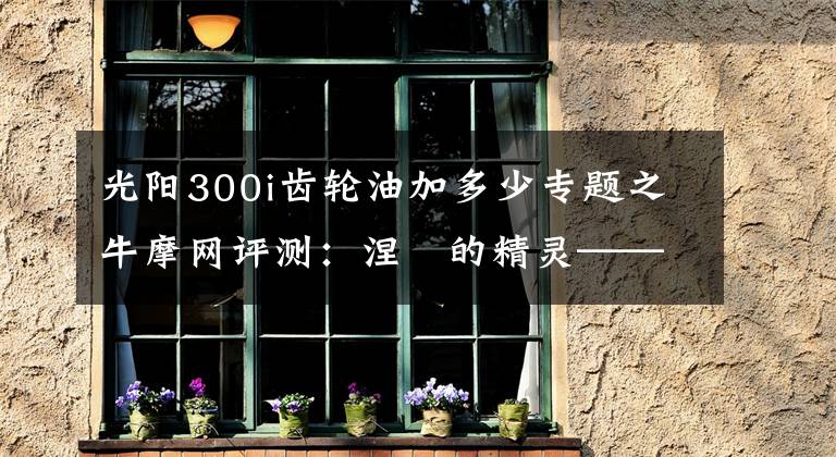 光阳300i齿轮油加多少专题之牛摩网评测：涅槃的精灵——光阳赛艇300ABS