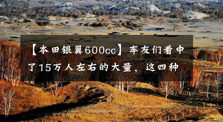 【本田银翼600cc】车友们看中了15万人左右的大量，这四种车中哪一种最好？银翼600？