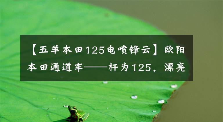 【五羊本田125电喷锋云】欧阳本田通道车——杆为125，漂亮实用，配有14升油箱。