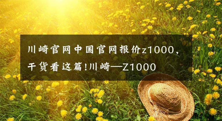 川崎官网中国官网报价z1000，干货看这篇!川崎—Z1000