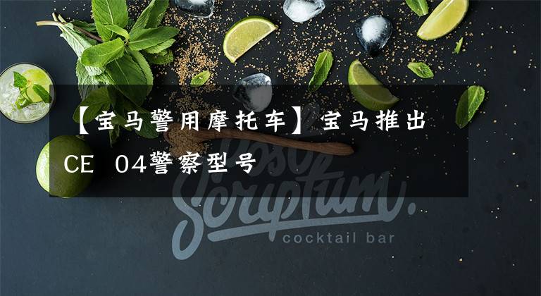 【宝马警用摩托车】宝马推出CE  04警察型号