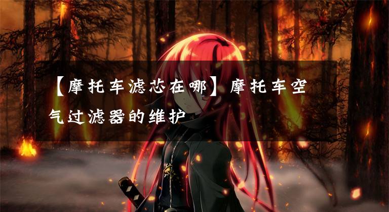 【摩托车滤芯在哪】摩托车空气过滤器的维护