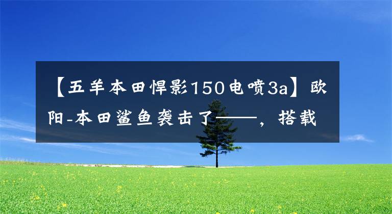 【五羊本田悍影150电喷3a】欧阳-本田鲨鱼袭击了——，搭载了“鲨鱼TECH”高效技术、电动喷雾引擎。